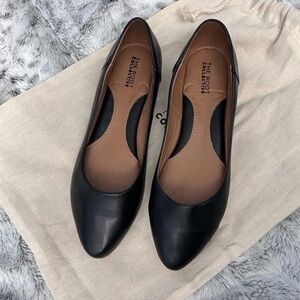 The Root Collective Thea flats in noir leather size 10 NEW